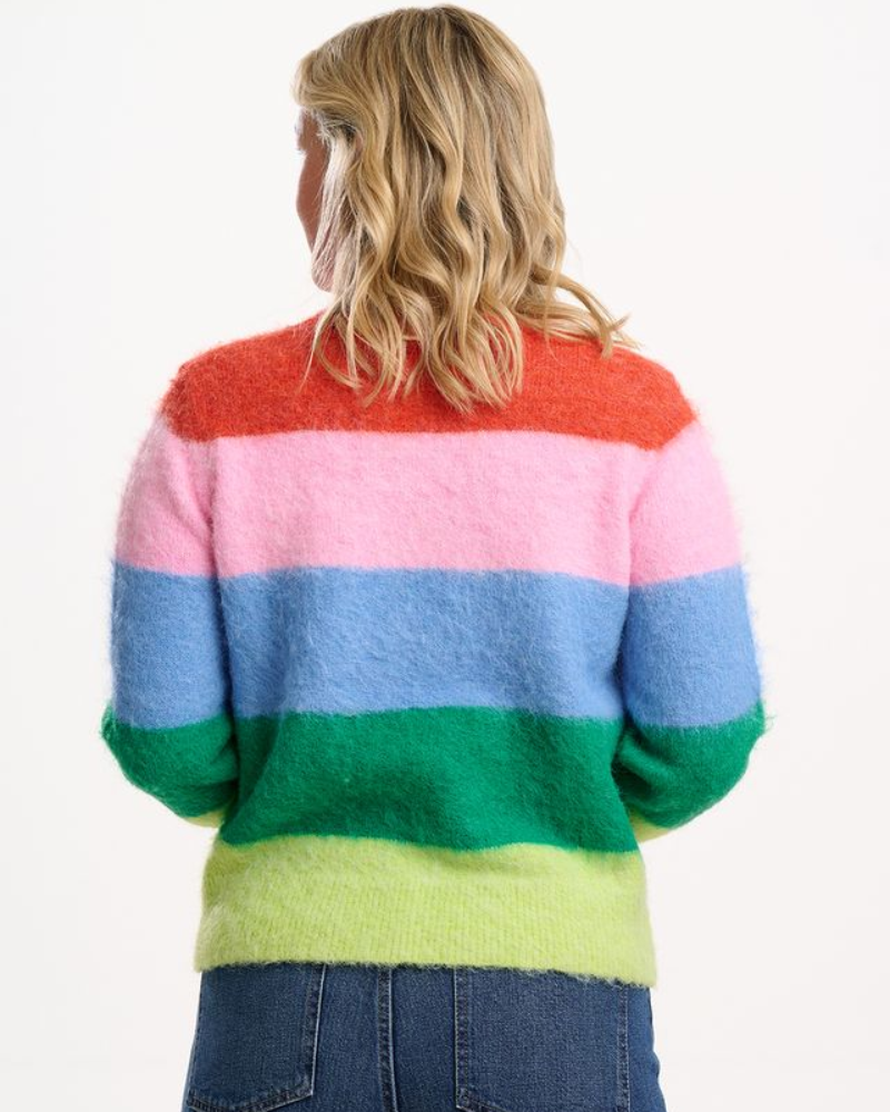 Dayna Rainbow Stripes Jumper Sugarhill Brighton