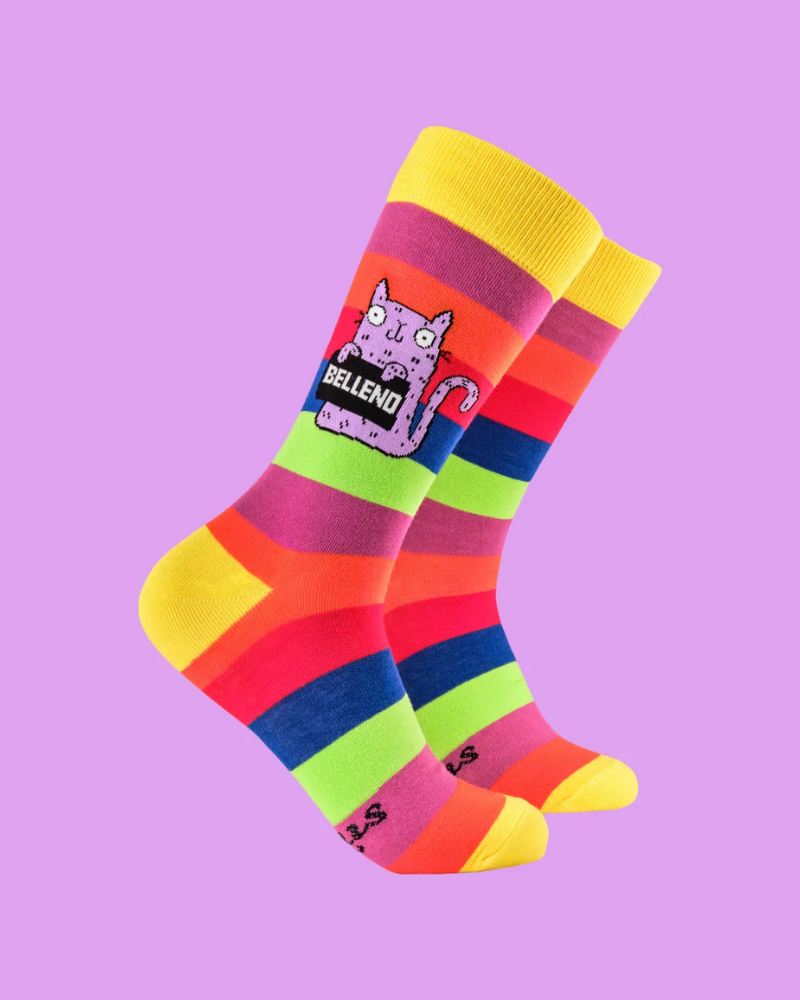 Bellend Sweary Cat Socks