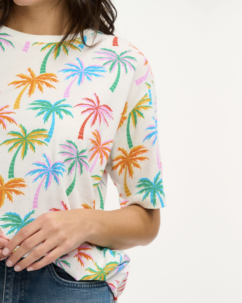 Kinsley Rainbow Palms Relaxed T-Shirt Sugarhill Brighton