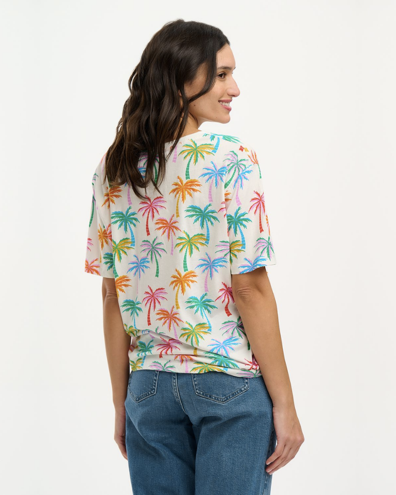 Kinsley Rainbow Palms Relaxed T-Shirt Sugarhill Brighton
