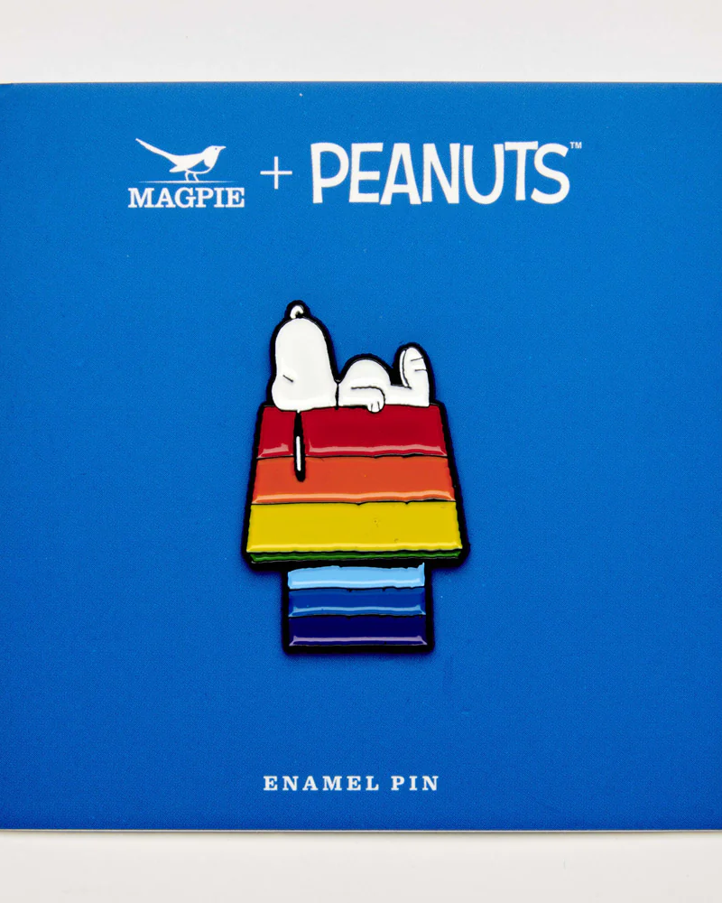 Peanuts Snoopy Rainbow Dog House Enamel Pin Badge