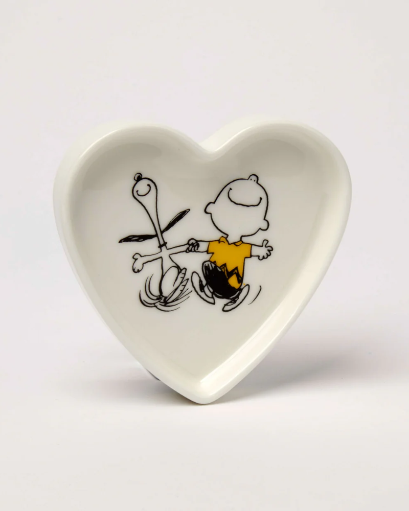 Peanuts Snoopy Dance Heart Trinket Dish