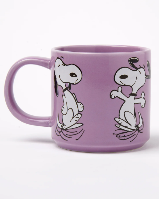 Peanuts Snoopy Happy Dance Lilac Mug