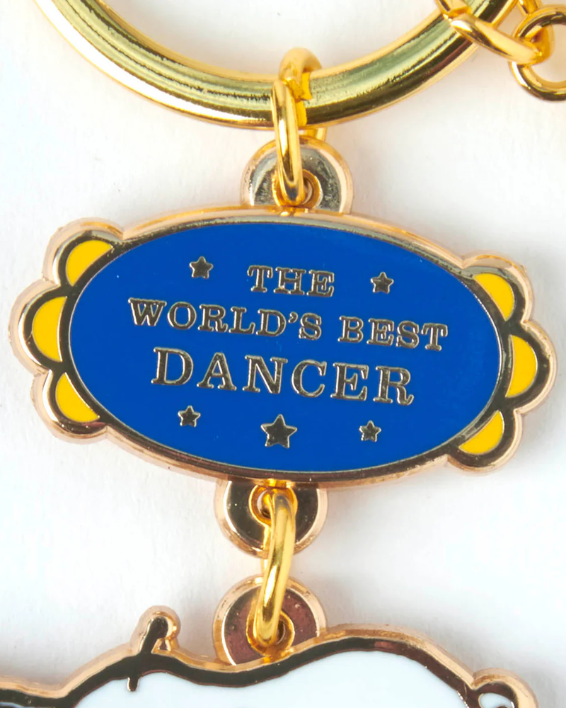 Peanuts Snoopy World's Best Dancer Keyring