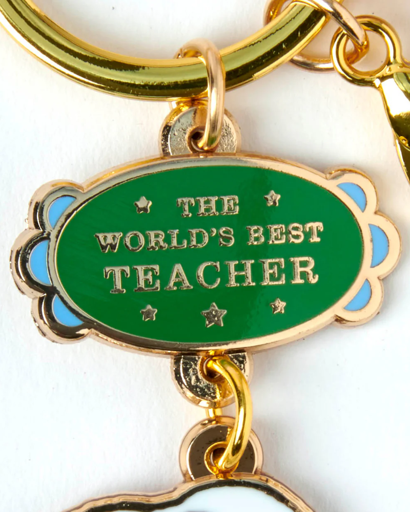 Peanuts Snoopy World's Best Teacher Keyring