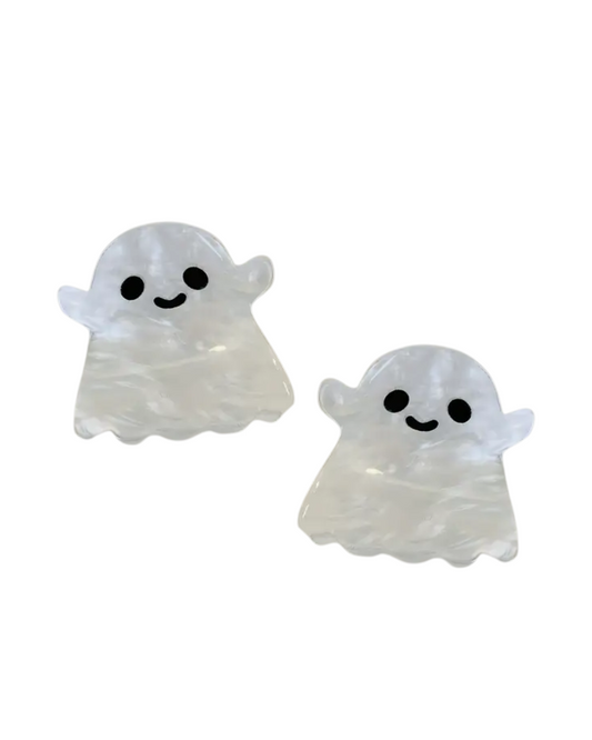 Set of 2 Mini Ghosts Hair Claws