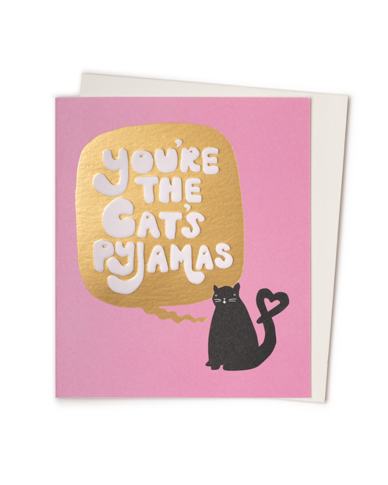 Cat's Pyjamas Greeting Card
