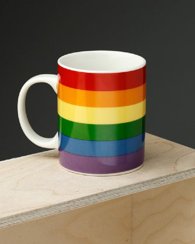 Somewhere... Rainbow Flag Porcelain Mug