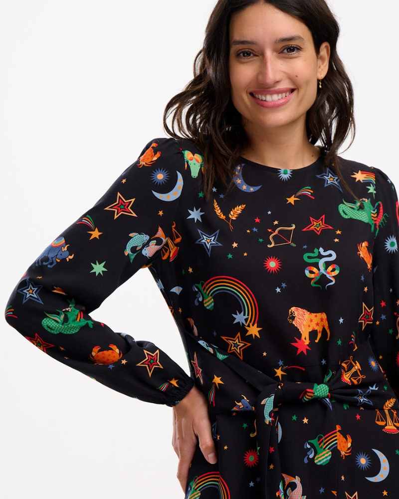 Oksana Zodiac Charms Mini Dress by Sugarhill Brighton