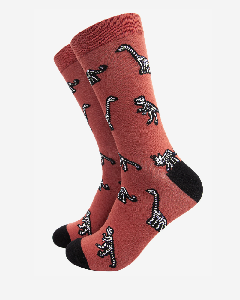 Dinosaur Fossils Bamboo Socks