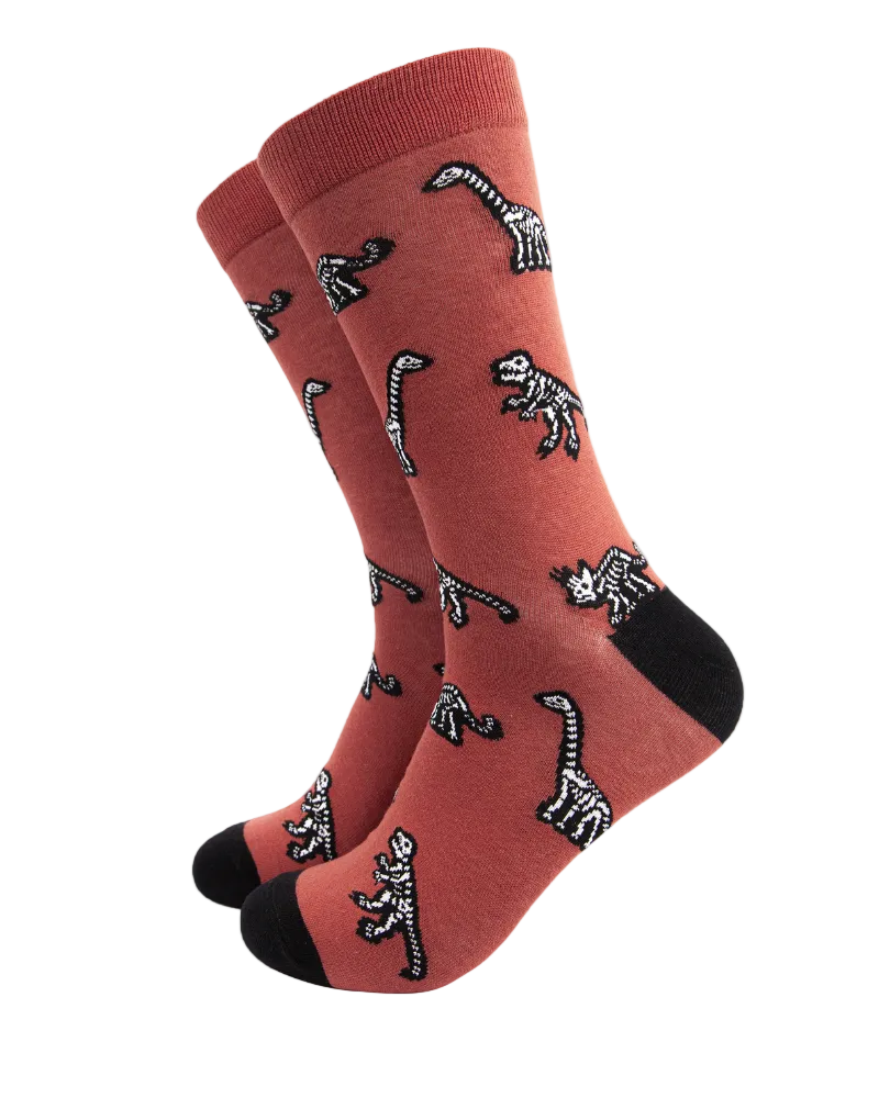 Dinosaur Fossils Bamboo Socks