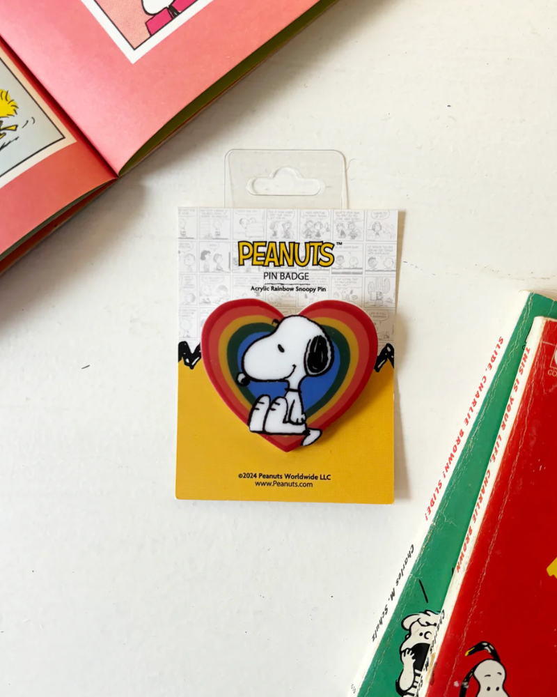 Peanuts Snoopy Rainbow Enamel Pin Badge