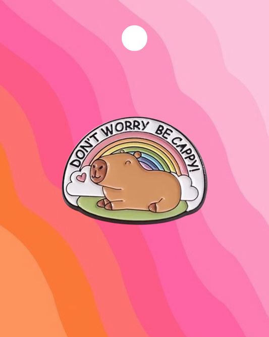 Be Capy Capybara Enamel Pin Badge