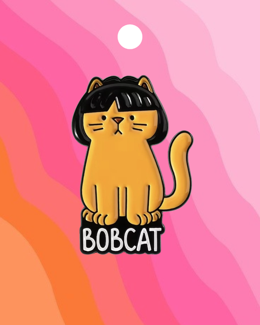 Bob Cat Enamel Pin Badge