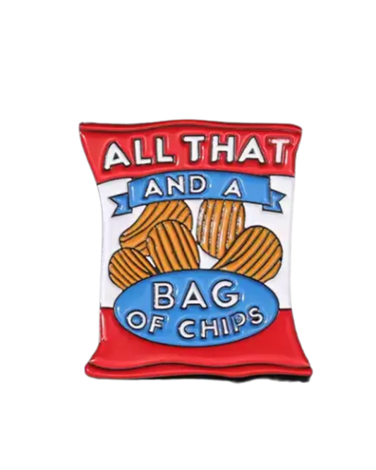 Bag of Chips Enamel Pin Badge