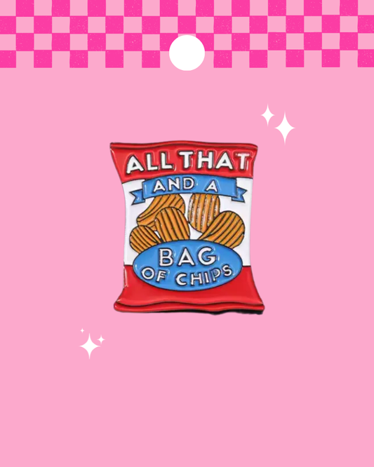 Bag of Chips Enamel Pin Badge