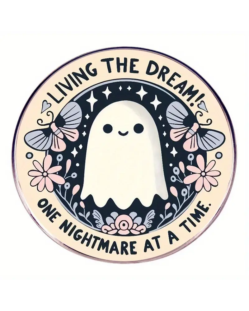 Living the Dream Ghost Pin Badge