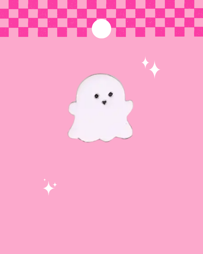 Tiny Ghost Enamel Pin Badge