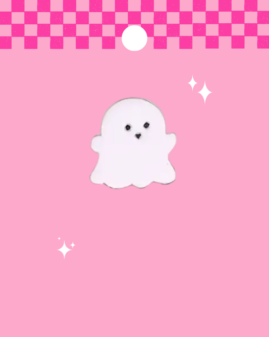 Tiny Ghost Enamel Pin Badge