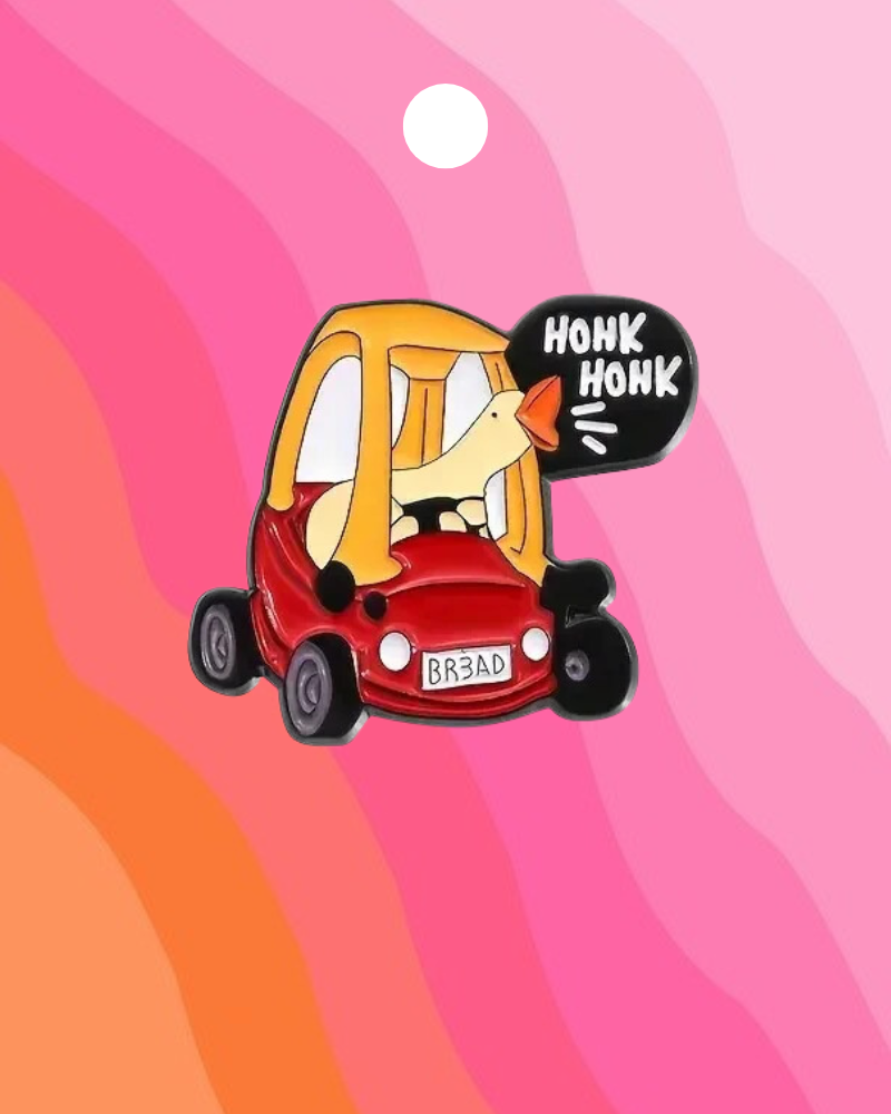 Goose Car Honk Honk Enamel Pin Badge