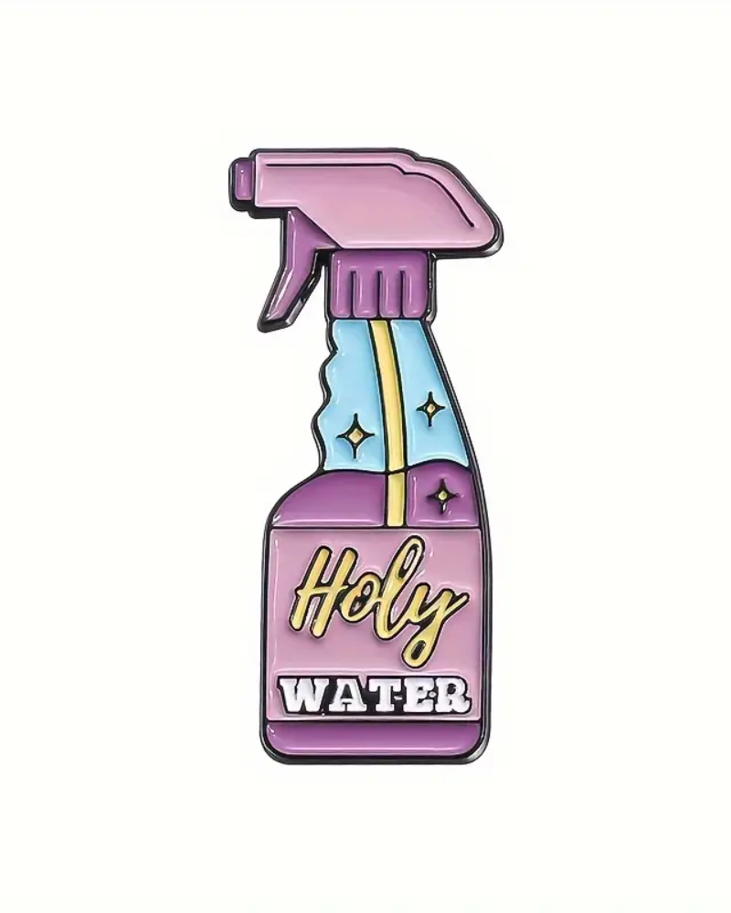 Quirky Cleaning Supplies Enamel Pin Badges Assorted