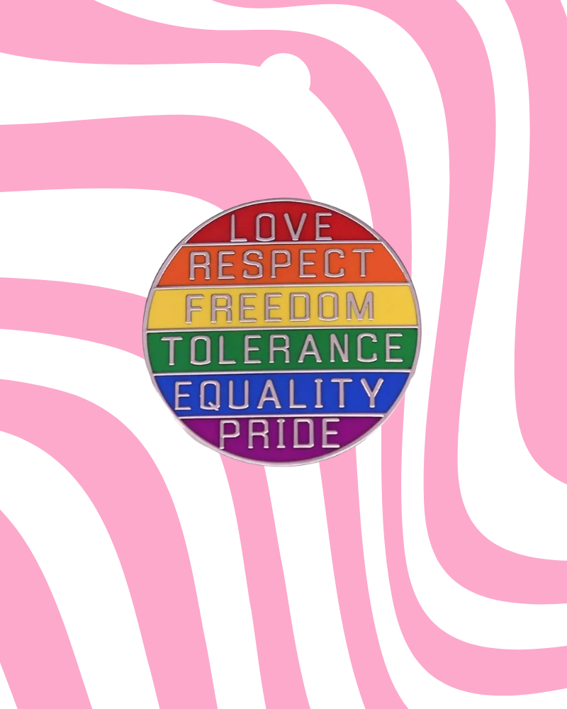 Pride Motivational Enamel Pin Badge