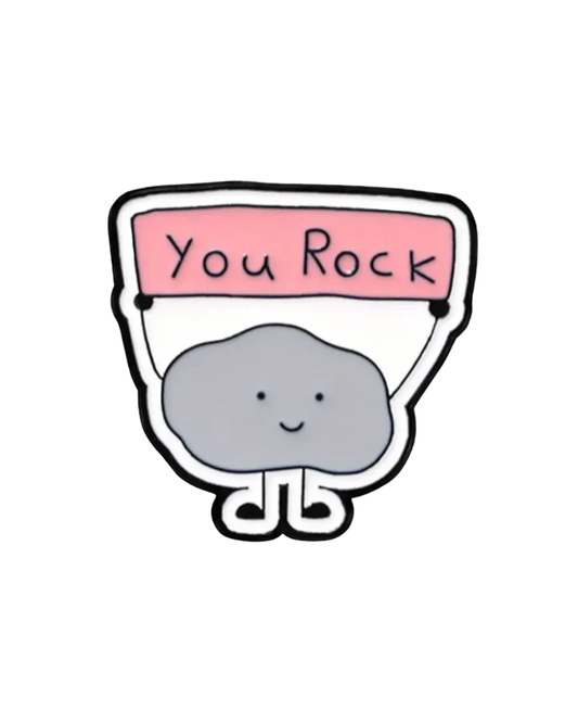 You Rock Enamel Pin Badge