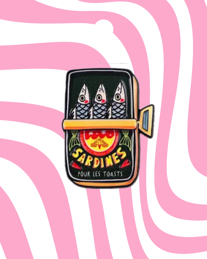 Sardines Pour Les Toasts Enamel Pin Badge