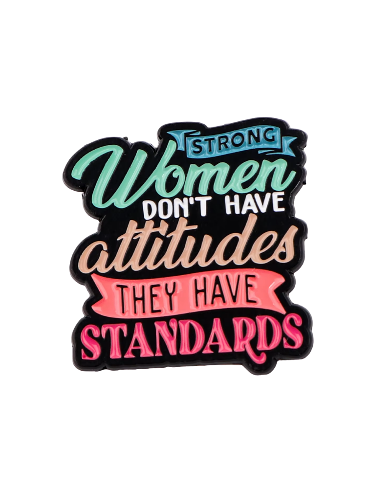 Strong Women Standards Enamel Pin Badge