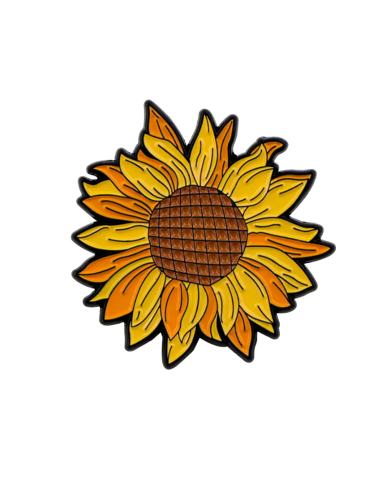 Summer Sunflower Enamel Pin Badge