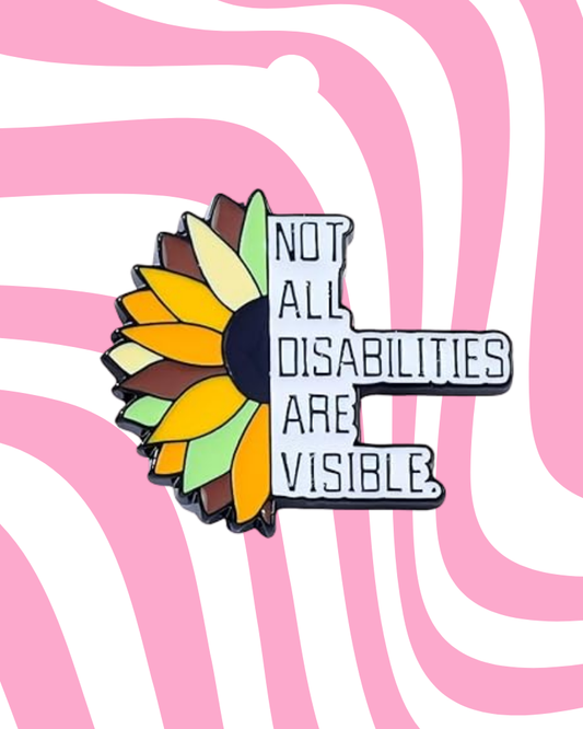 Hidden Disability Sunflower Enamel Pin Badge