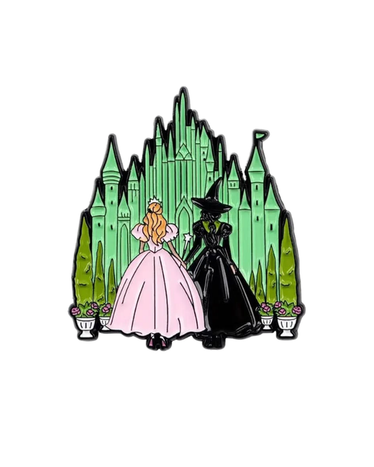 Glinda & Elphaba Wicked Pin Badge