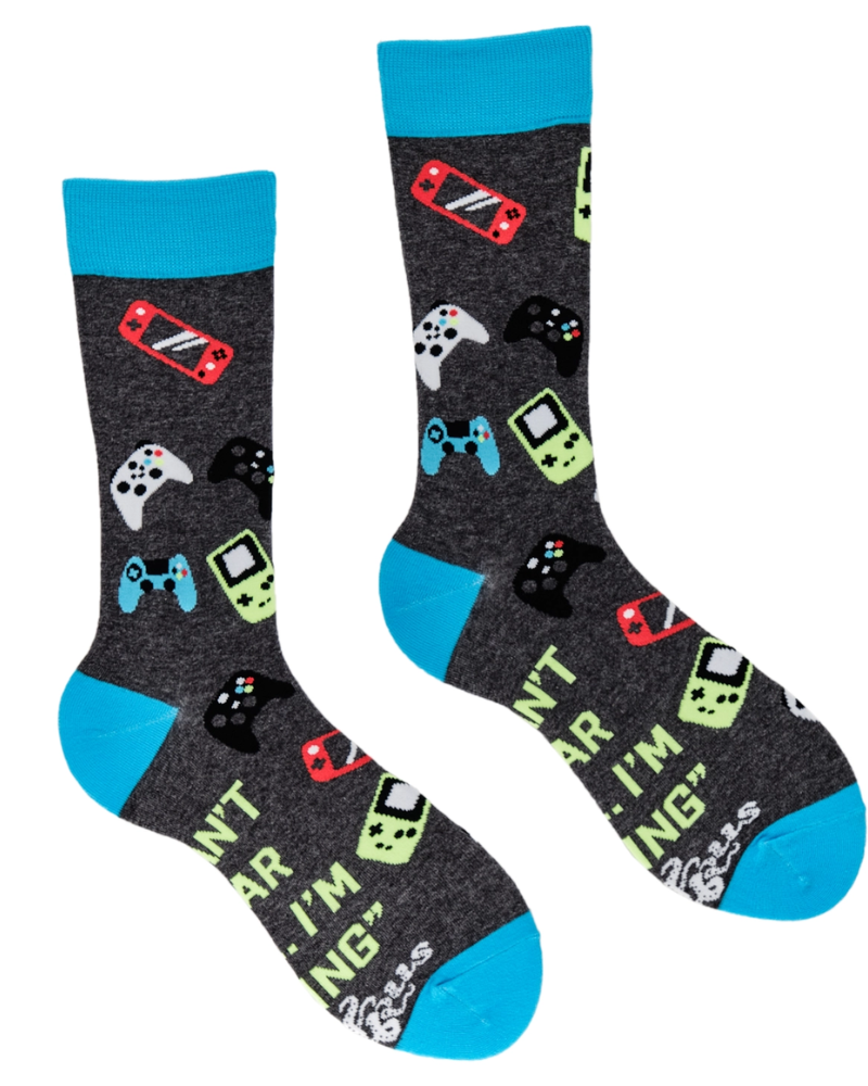 I Can't Hear You I'm Gaming Crew Socks