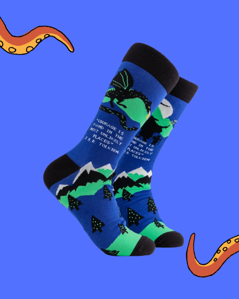J.R.R Tolkien Lord of the Rings Crew Socks