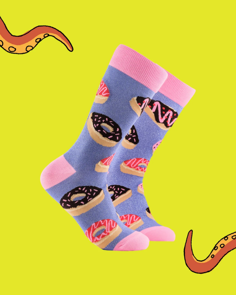 Glitter Doughnuts Crew Socks