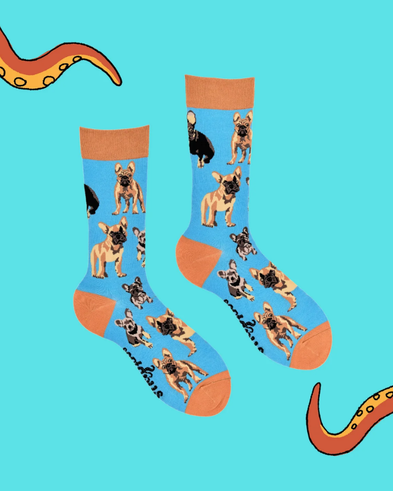 French Bulldog Crew Socks
