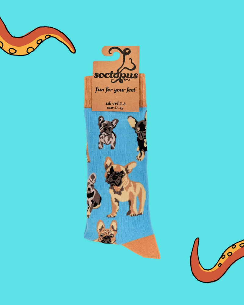 French Bulldog Crew Socks
