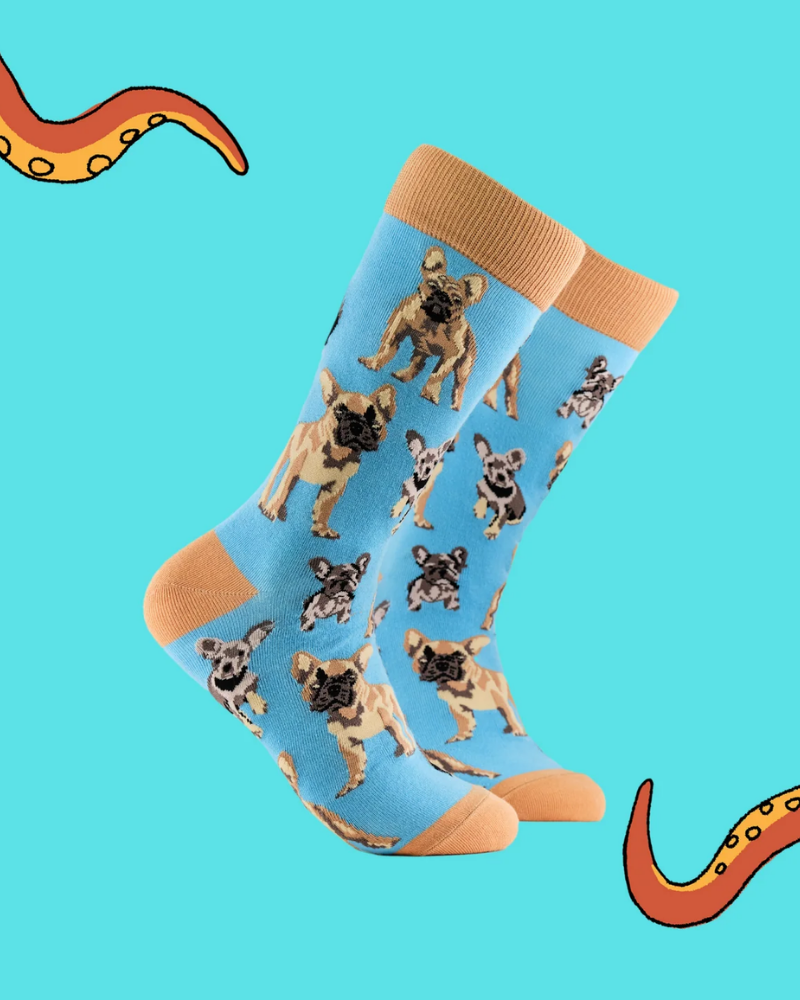 French Bulldog Crew Socks