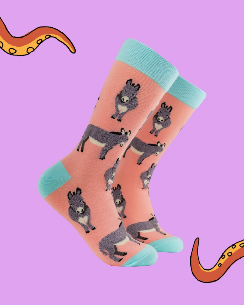 Fluffy Donkeys Crew Socks