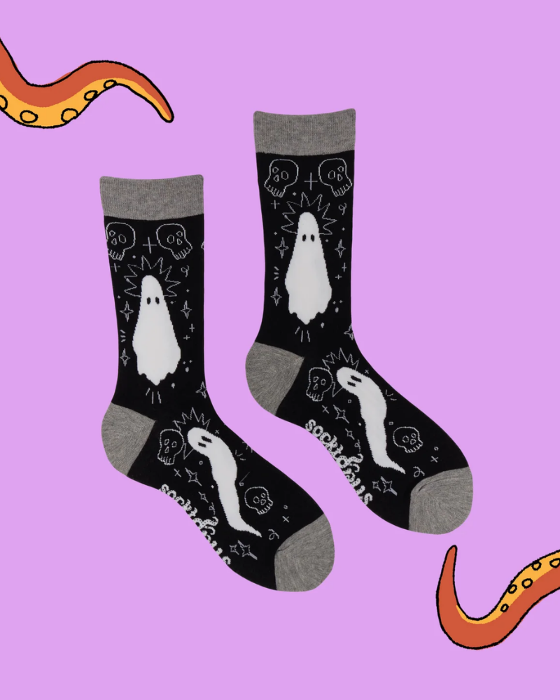 Tied Fates Ghost Crew Socks