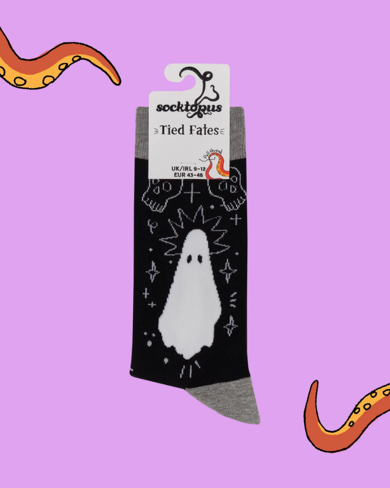 Tied Fates Ghost Crew Socks