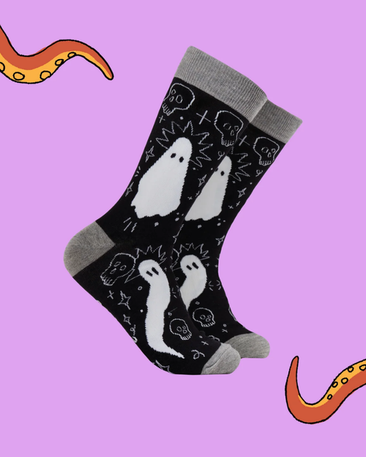 Tied Fates Ghost Crew Socks