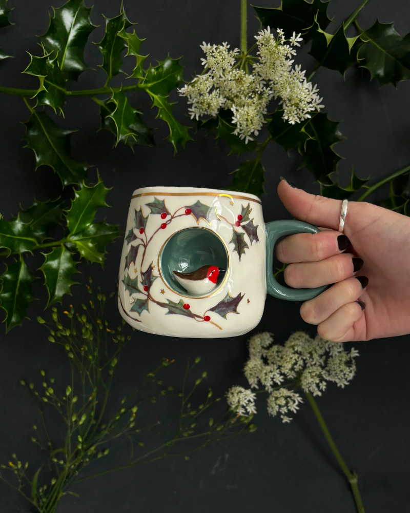 Secret Garden Robin Cup
