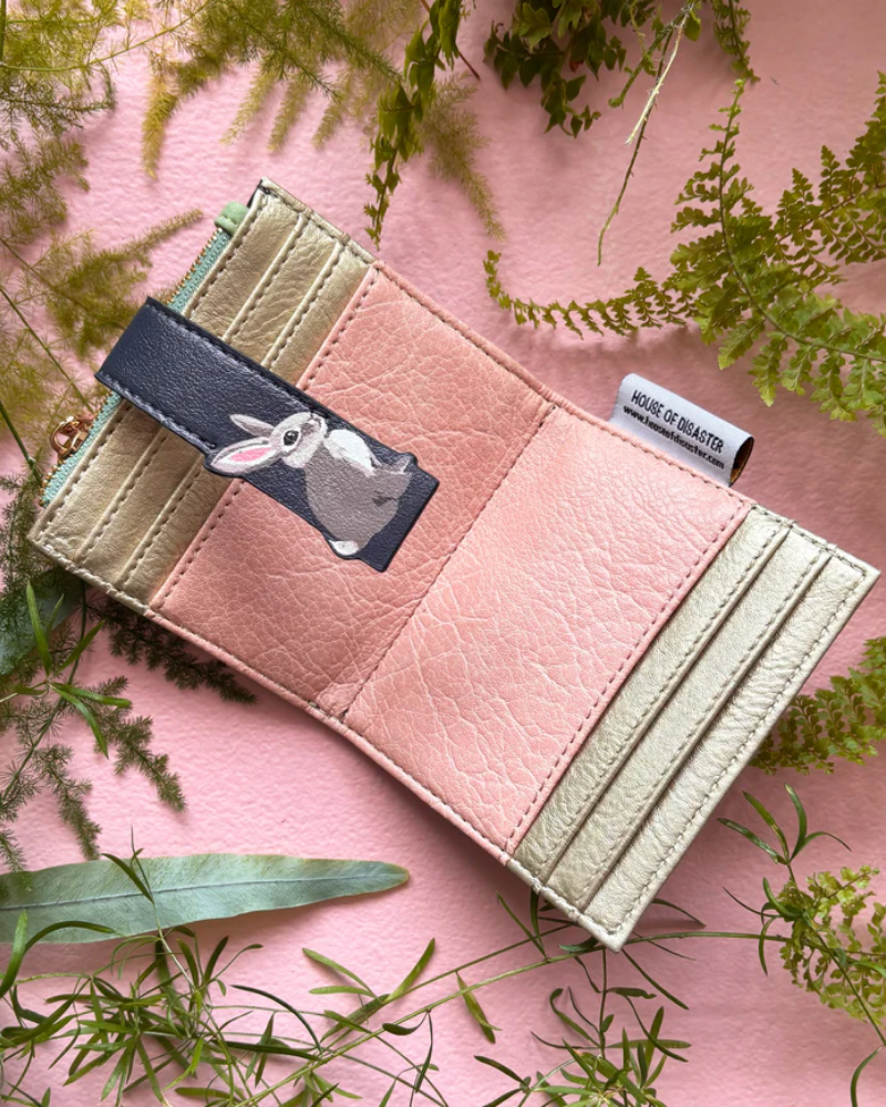 Secret Garden Rabbit Foldover Purse