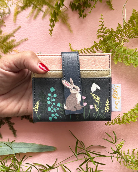 Secret Garden Rabbit Foldover Purse