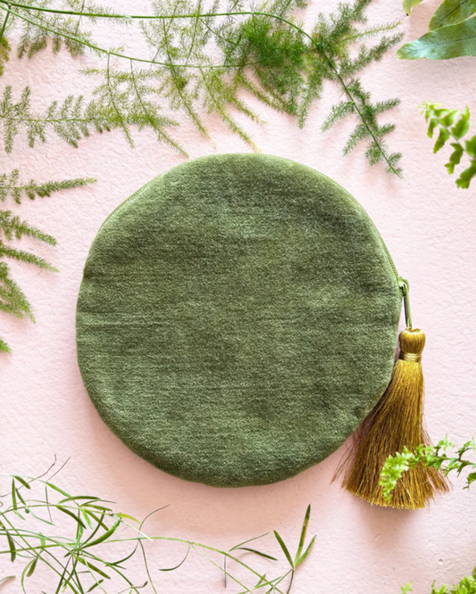 Secret Garden Fox Round Zip Purse