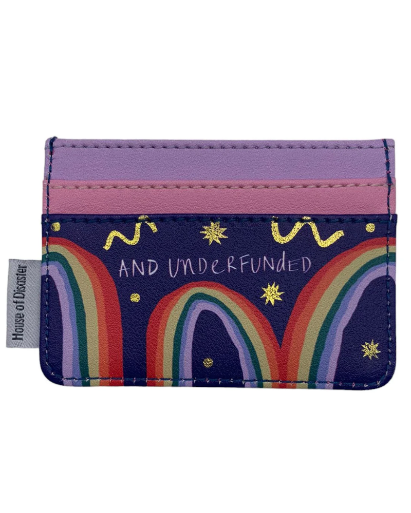 Small Talk Overwhelmed & Underfunded Card Holder
