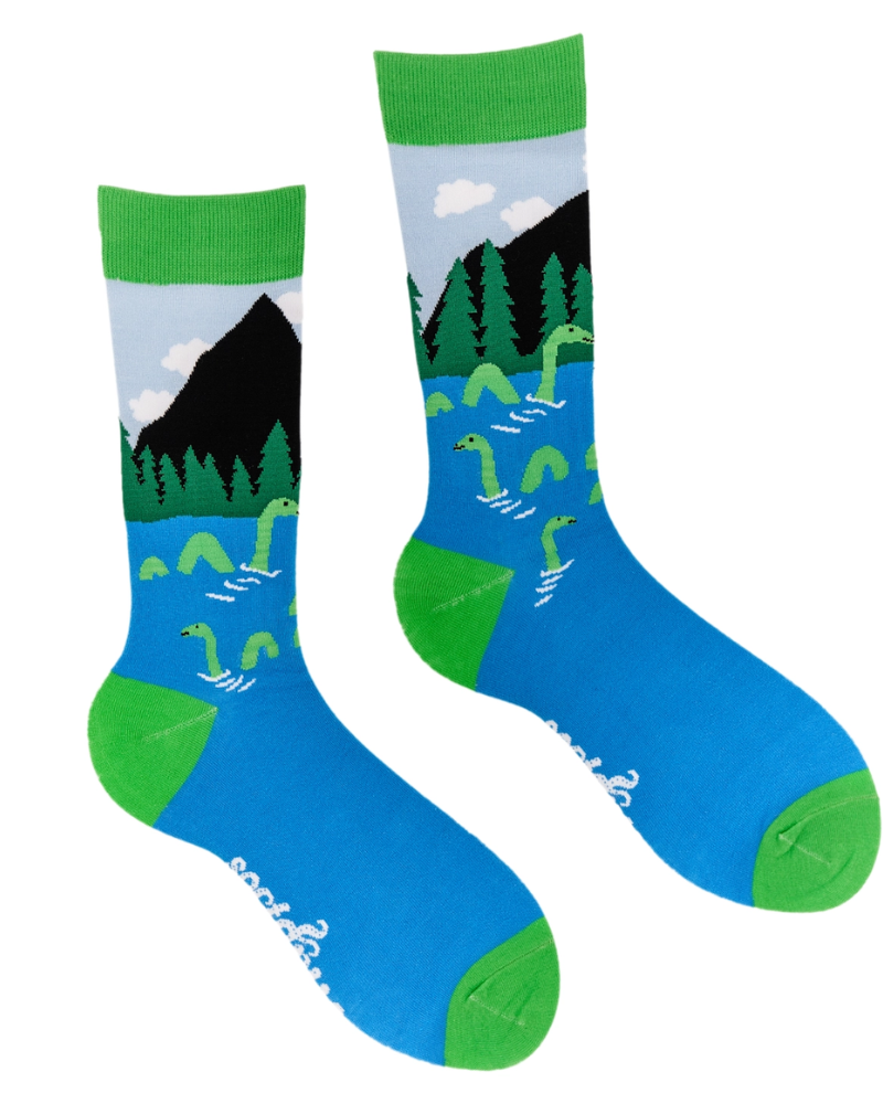 Loch Ness Monster Crew Socks