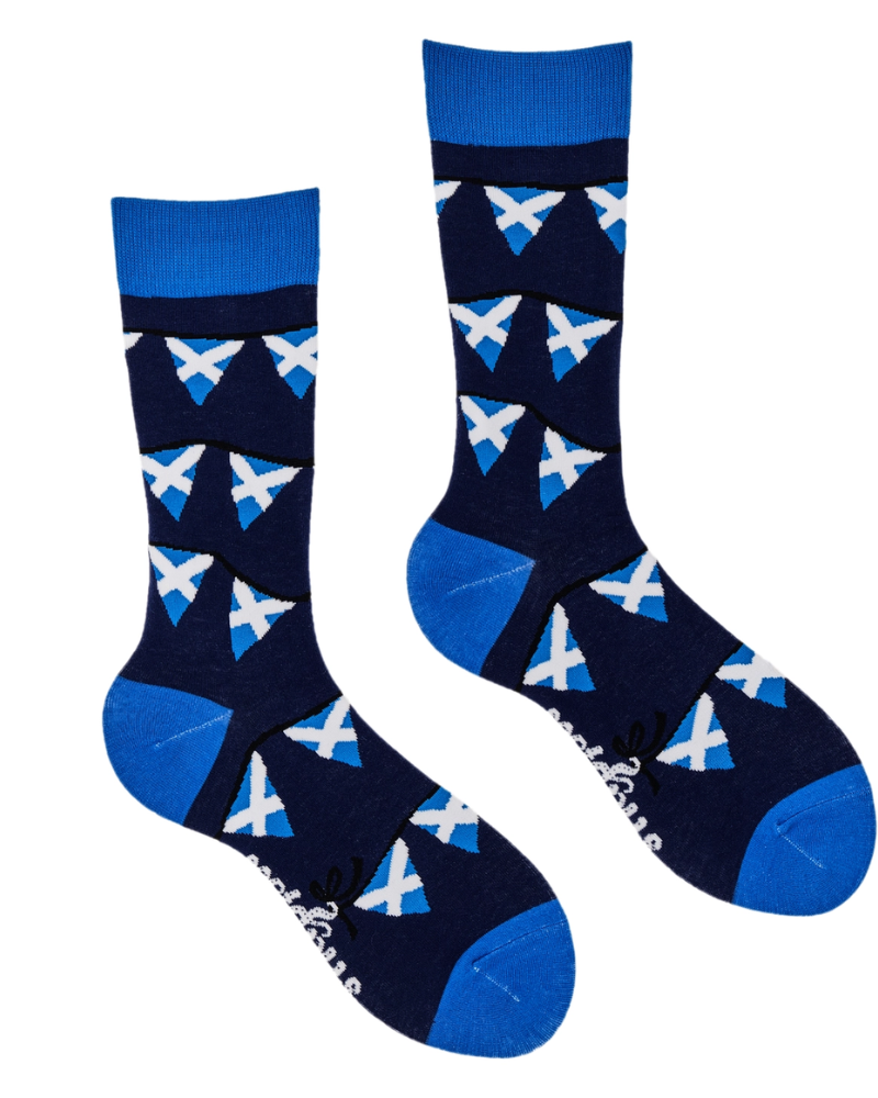 Scottish Flag Bunting Crew Socks