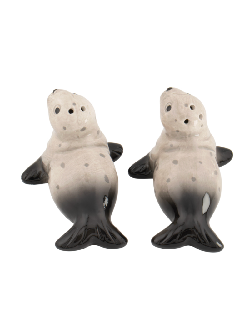 Hand Painted Seals Salt & Pepper Set